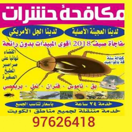 مكافحة حشرات واقوارض لدينا جميع المبيدات الالمانيه واالمركيه 